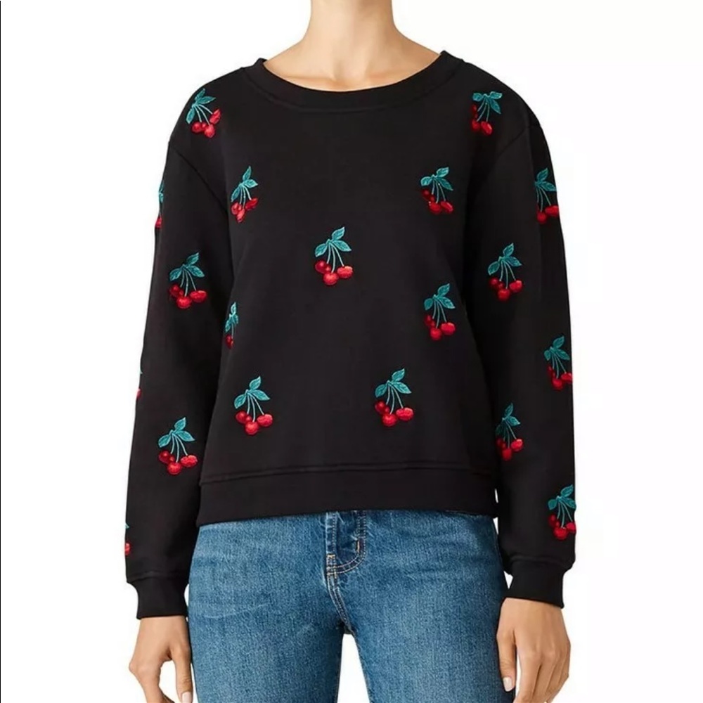 The Kooples Black Cherry Sweatshirt XS